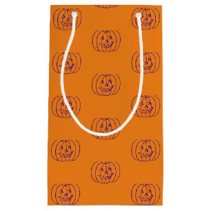 Halloween jack o lantern orange lila mönster