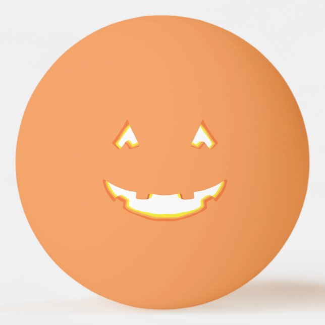 Halloween Jack o lantern Pingisboll (Framsidan)