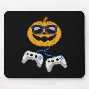 Halloween Jack o lantern Pixelated Gaming Gamer Bo Musmatta