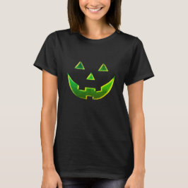 Halloween-Jack o lantern-pumpa grönt T Shirt