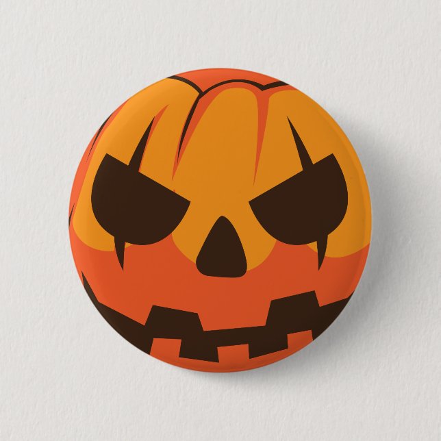 Halloween Jack o Lantern Pumpa Knapp (Framsida)