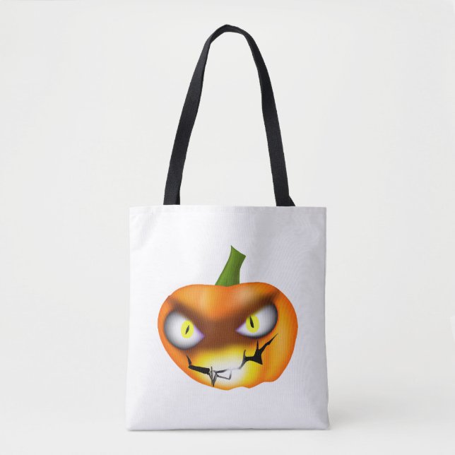 Halloween Jack o lantern-pumpa med Ögon Tygkasse (Framsida)