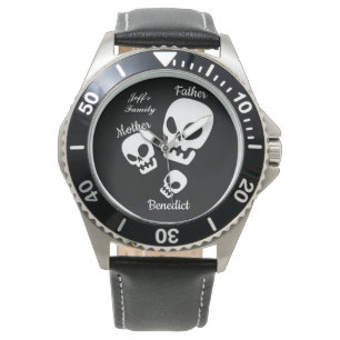 Halloween-jack-o-lantern-pumpfamiljen Namn Armbandsur