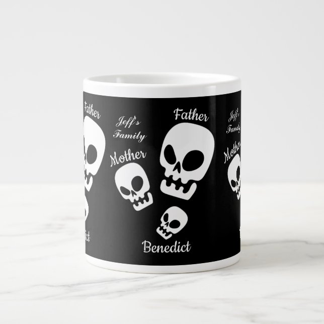 Halloween-jack-o-lantern-pumpfamiljen Namn Jumbo Mugg (Framsidan)