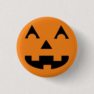 Halloween Jack o lantern Pumpkin Ansikte Knapp