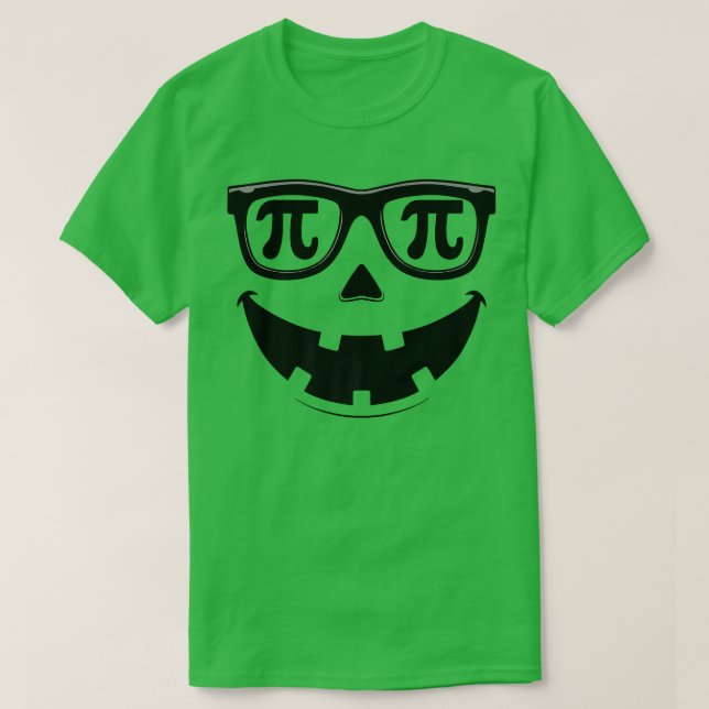 Halloween Jack o lantern Pumpkin Ansikte Pi Math P T Shirt (Design framsida)