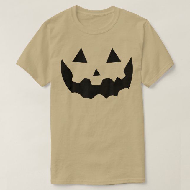 Halloween Jack o lantern Pumpkin Ansikte typ A 22 T Shirt (Design framsida)