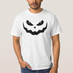 Halloween Jack o lantern Pumpkin Creepy Ansikte T Shirt