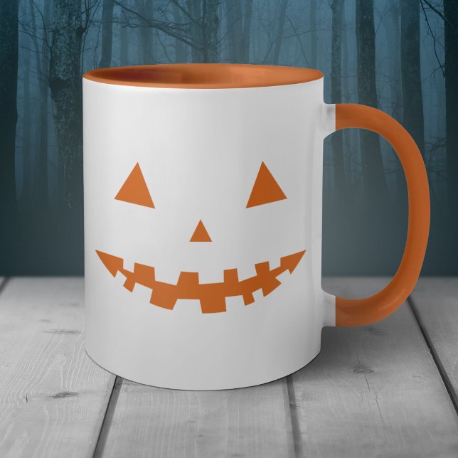 Halloween Jack o lantern Silhouette Mugg (Halloween Jack O Lantern Silhouette Mug)