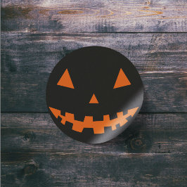 Halloween Jack o lantern Silhouette Sticker Runt Klistermärke