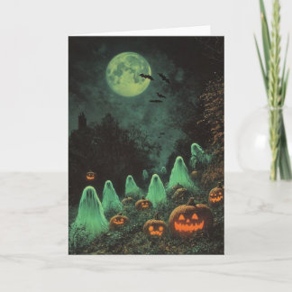 HALLoween JACK O LANTERN SPÖKEN Tack Kort
