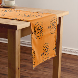 Halloween jack o lantern svart orange söt mönster