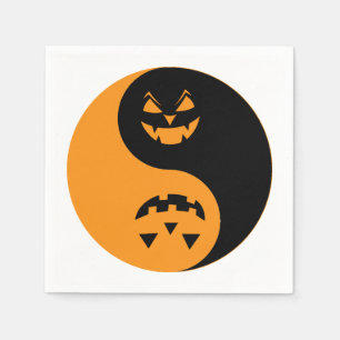 Halloween Jack o-lantern Yin Yang Pappersservett