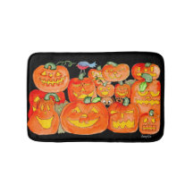Halloween Jack-O-Lanterns med djur