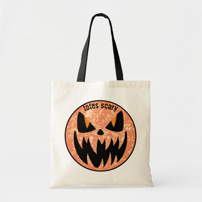 Halloween Jack o'Lantern Black Orange Tygkasse (Framsidan)