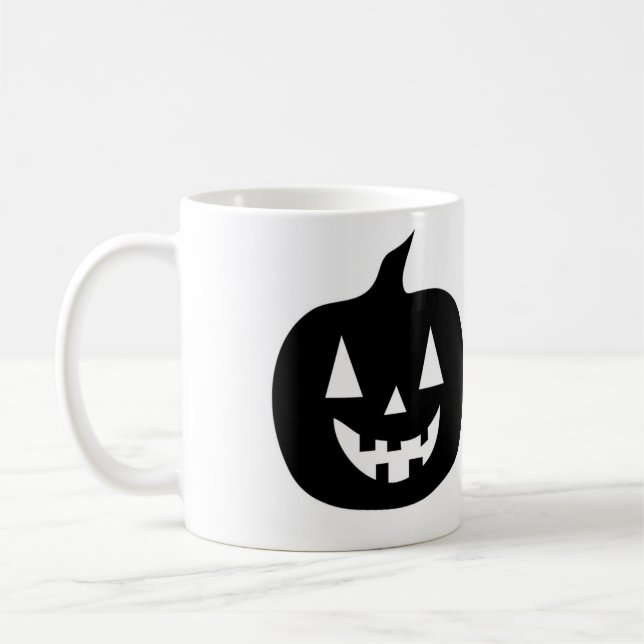 Halloween JACK O'LANTERN BOO! Kaffemugg (Vänster)