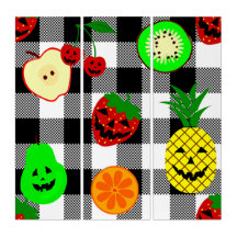 halloween jack o'lantern frukts gingham