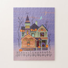 Halloween Jack-o'lantern House Pussel