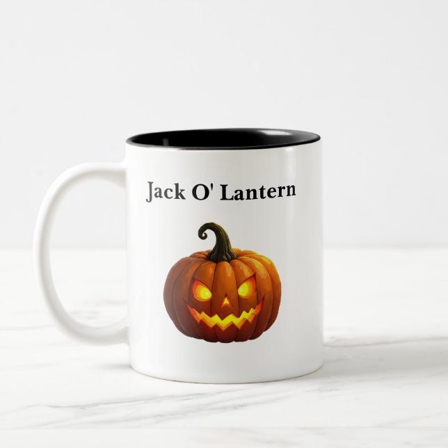 Halloween Jack O'Lantern Mugg (Vänster)