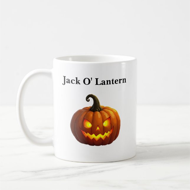Halloween Jack O'Lantern Mugg (Vänster)