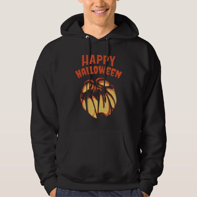 Halloween Jack o'Lantern pumpkin Hoodie (Framsida)