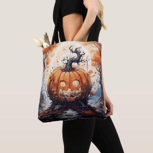 Halloween Jack O'Lantern Pumpkin Tygkasse