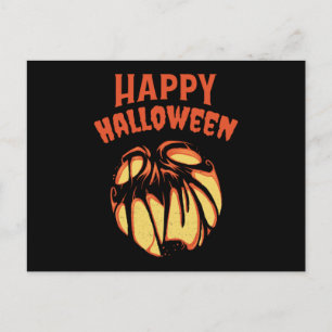Halloween Jack o'Lantern pumpkin Vykort