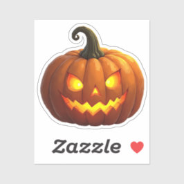 Halloween Jack O'Lantern Sticker Klistermärken