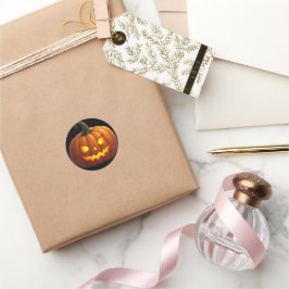 Halloween Jack O'Lantern Sticker Runt Klistermärke