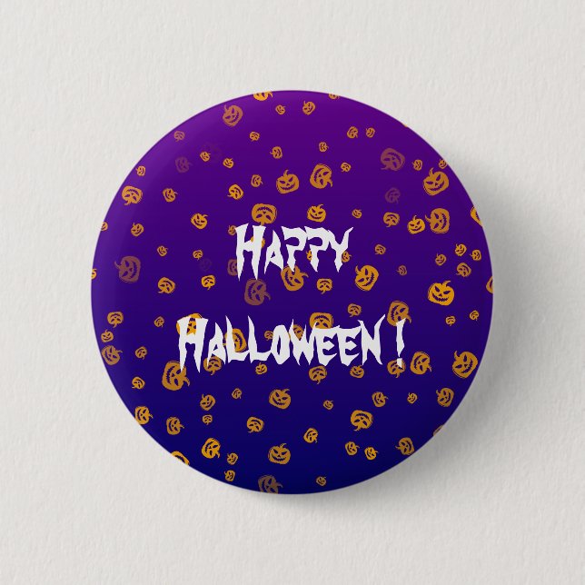 Halloween Jack Pumpa Knapp (Framsida)