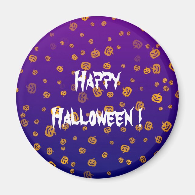 Halloween Jack Pumpa Magnet (Framsidan)