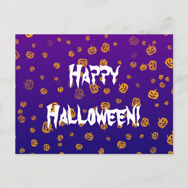 Halloween Jack Pumpakakor Vykort (Framsida)