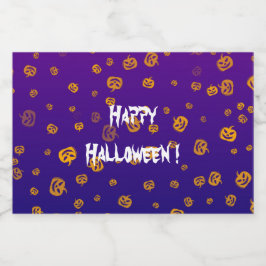 Halloween Jack Pumpkins Spritflaskor Etikett