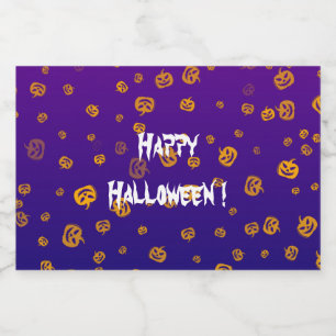 Halloween Jack Pumpkins Spritflaskor Etikett