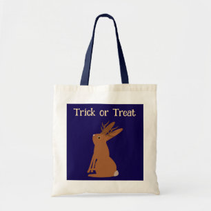 Halloween Jackalope Bus eller godis Anpassningsbar Tygkasse