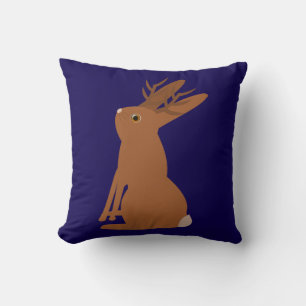 Halloween Jackalope Bus eller godis Dubbla Sided Kudde