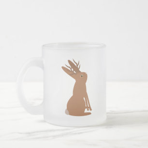 Halloween Jackalope Bus eller godis Frostad Glasmugg