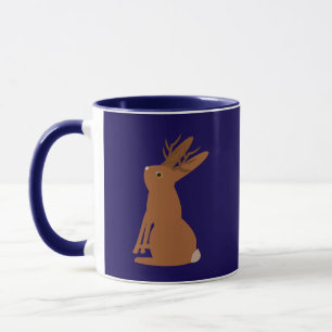 Halloween Jackalope Bus eller godis Mugg