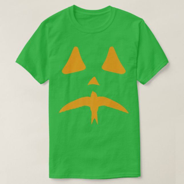 Halloween Jackolantern Bird Älskare Funny Spooky F T Shirt (Design framsida)