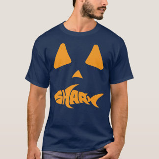 Halloween Jackolantern Shark Älskare Funny Spooky  T Shirt