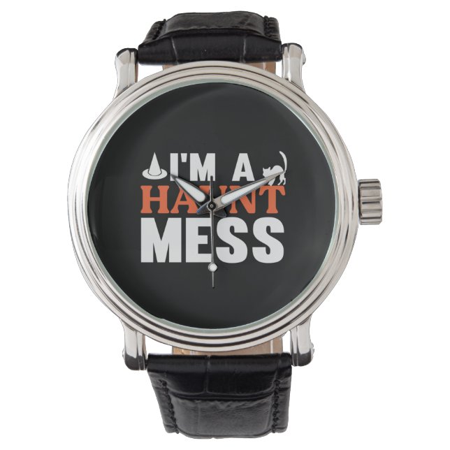 Halloween, jag är en  hemmosdag armbandsur (Framsida)