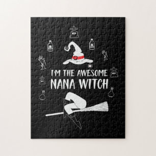 Halloween jag är Fantastisk Nana Witches Pussel