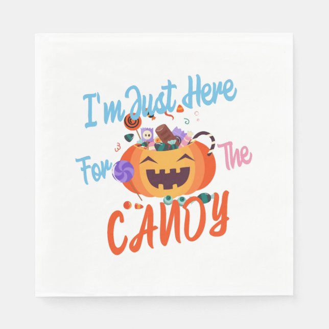 Halloween jag är här för boon. pappersservett (Framsidan)