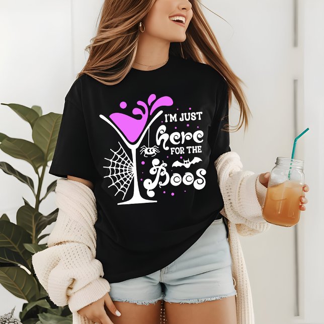 Halloween, jag är här för Boos Funny Drinks T Shirt (Skapare uppladdad)
