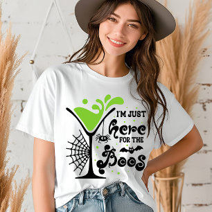 Halloween, jag är här för Boos Funny Drinks T Shirt
