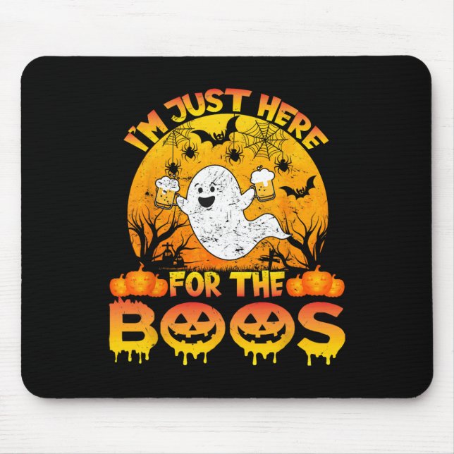 Halloween jag är här för Boos Funny Ghost C Musmatta (Framsidan)