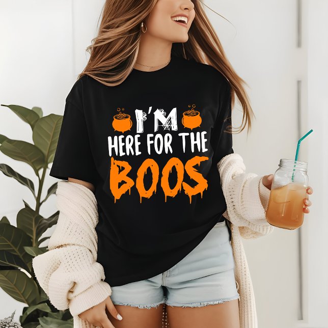 Halloween jag är här för Boos Modern Funny T Shirt (Skapare uppladdad)