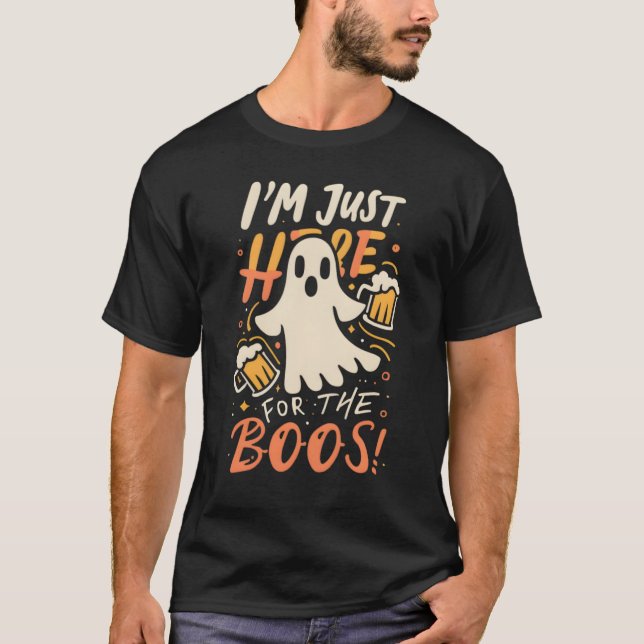 Halloween, jag är här för Boos T Shirt (Framsida)