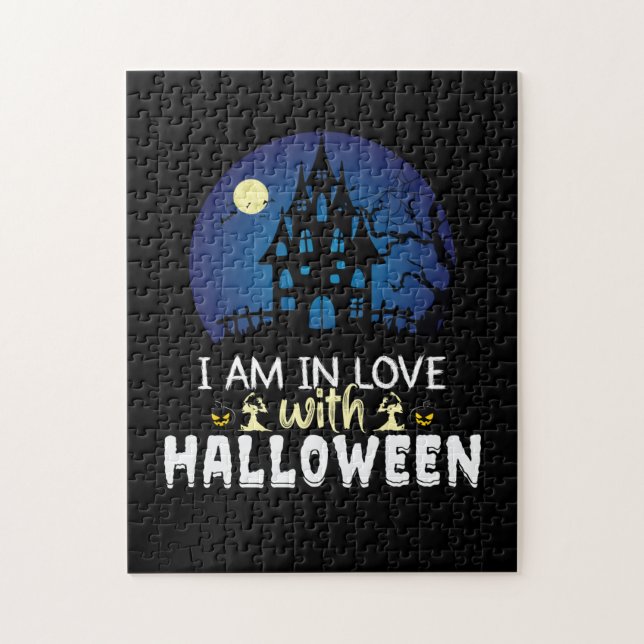 Halloween jag är i Kärlek med Halloween Pussel (Vertikal)