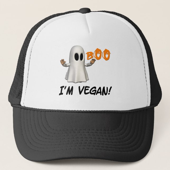Halloween jag är Vegan Keps (Framsida)